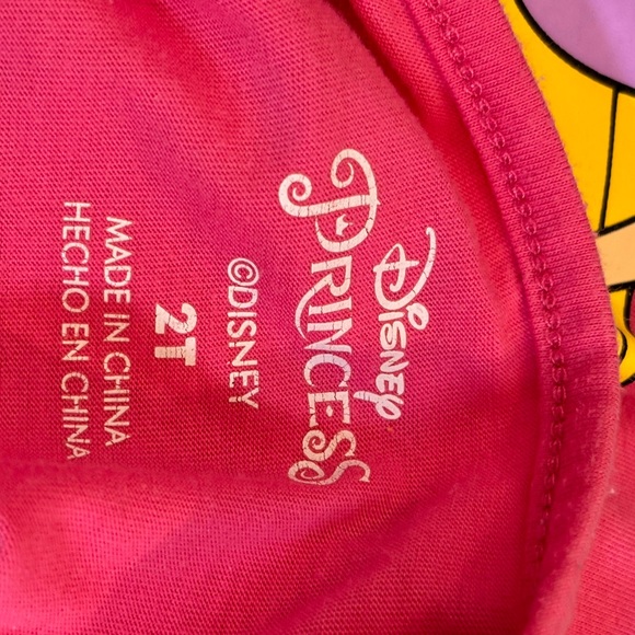 Princess Cinderella Belle and Rapunzel Girls 3 Pk Character Short Sleeve Tees 2T - Picture 10 of 10